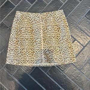Vestique Leopard Print Mini Skirt